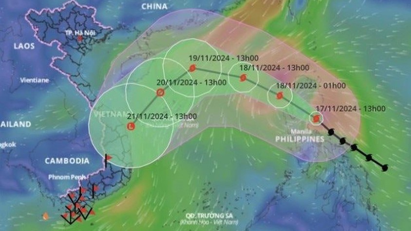Tin bão khẩn cấp (Cơn bão số 3) lúc 14h00 ngày 21/7/2025