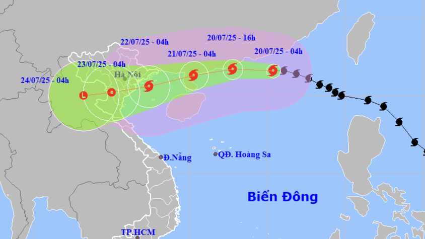  Tình hình bão Số 3 (WIPHA) diễn biến phức tạp, UBND xã Yên Xuân khuyến cáo người dân