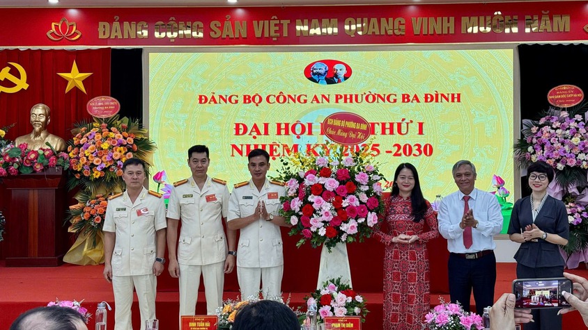 CÔNG AN PHƯỜNG BA ĐÌNH TỔ CHỨC ĐẠI HỘI ĐẢNG BỘ LẦN THỨ I, NHIỆM KỲ 2025–2030 THÀNH CÔNG TỐT ĐẸP
