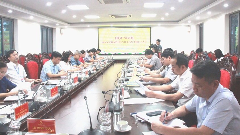 Xã Thạch Thất tổ chức hội nghị Ban chấp hành Đảng bộ xã lần thứ sáu