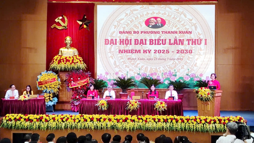 Khai mạc Đại hội đại biểu Đảng bộ phường Thanh Xuân lần thứ I