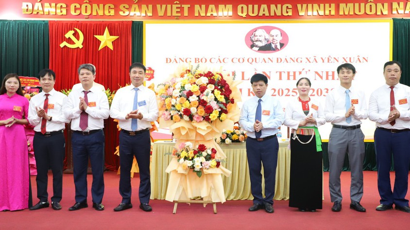 ĐẠI HỘI LẦN THỨ NHẤT ĐẢNG BỘ CÁC CƠ QUAN ĐẢNG XÃ YÊN XUÂN Nhiệm kỳ 2025–2030
