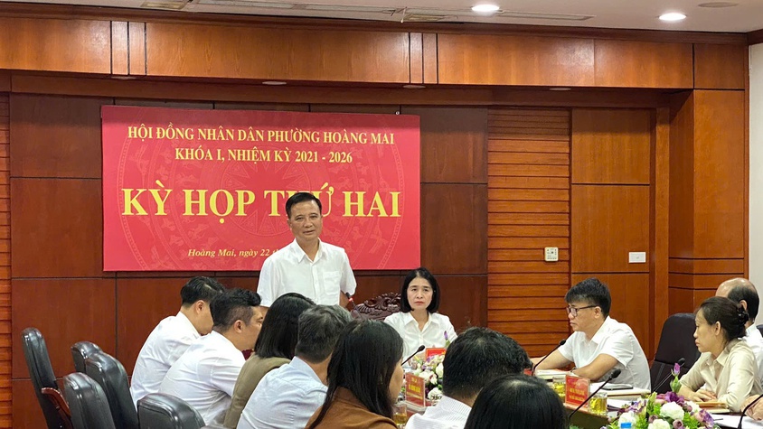 KỲ HỌP THỨ HAI HĐND PHƯỜNG HOÀNG MAI KHÓA I, 
NHIỆM KỲ 2021 – 2026