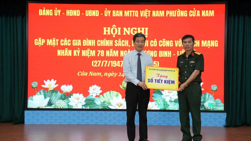 Phường Cửa Nam tổ chức gặp mặt tri ân các gia đình chính sách và người có công với cách mạng
