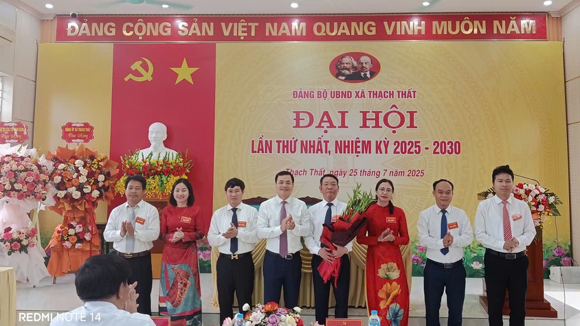 Đại hội Đảng bộ UBND xã Thạch Thất lần thứ Nhất, nhiệm kỳ 2025 - 2030: Dấu mốc quan trọng trong xây dựng chính quyền cơ sở vững mạnh, phục vụ Nhân dân.