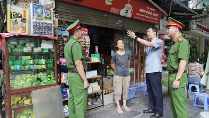 Phường Cửa Nam quyết liệt lập lại trật tự văn minh đô thị