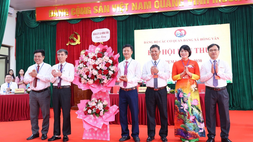 Đại hội lần thứ Nhất Đảng bộ các cơ quan Đảng xã Hồng Vân, nhiệm kỳ 2025 – 2030 thành công tốt đẹp