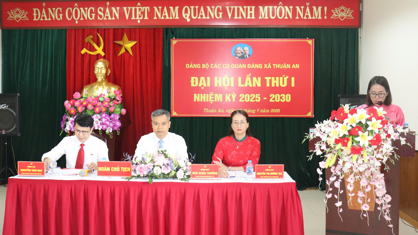 Đại hội Đảng bộ Các cơ quan Đảng xã Thuận An lần thứ I, nhiệm kỳ 2025- 2030