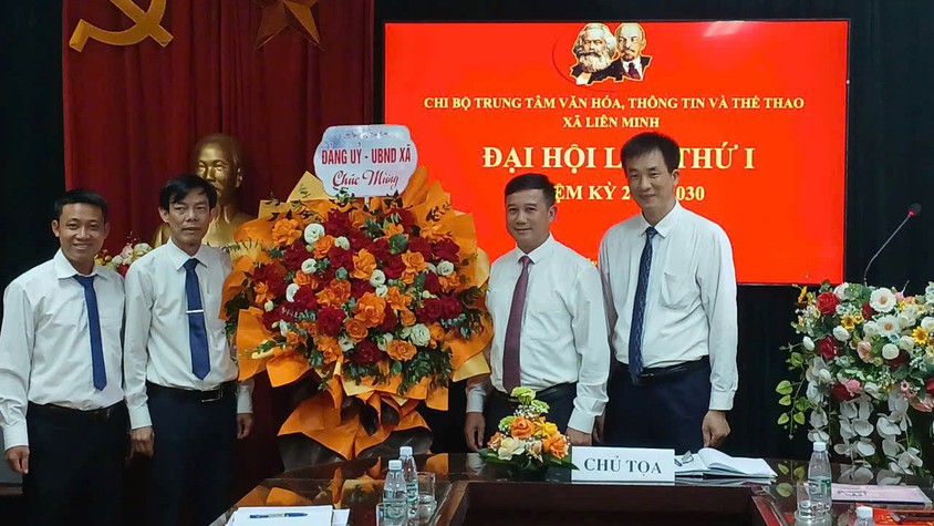 Đại hội Chi bộ Trung tâm Văn hóa - Thông tin và Thể thao xã Liên Minh lần thứ I, nhiệm kỳ 2025-2030