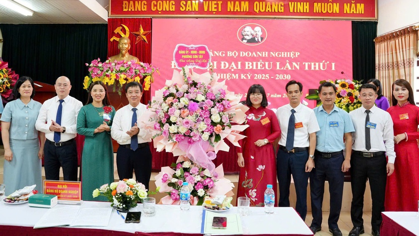Đại hội Đảng bộ Doanh nghiệp phường Sơn Tây lần thứ I, nhiệm kỳ 2025-2030
