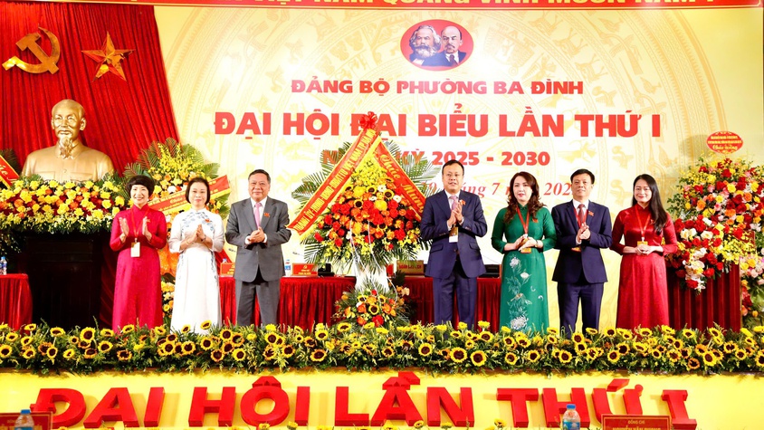 PHƯỜNG BA ĐÌNH TỔ CHỨC THÀNH CÔNG ĐẠI HỘI ĐẠI BIỂU LẦN THỨ I, NHIỆM KỲ 2025–2030