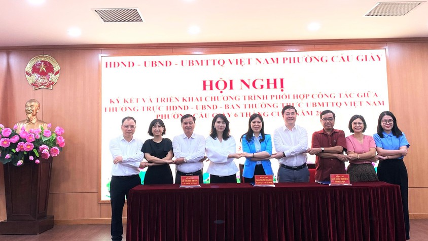 Nâng cao hiệu quả công tác phối hợp giữa Thường trực HĐND - UBND và Ban Thường trực Ủy Ban MTTQ Việt Nam phường Cầu Giấy trong triển khai thực hiện các nhiệm vụ kinh tế - xã hội, quốc phòng - an ninh 6 tháng cuối năm 2025