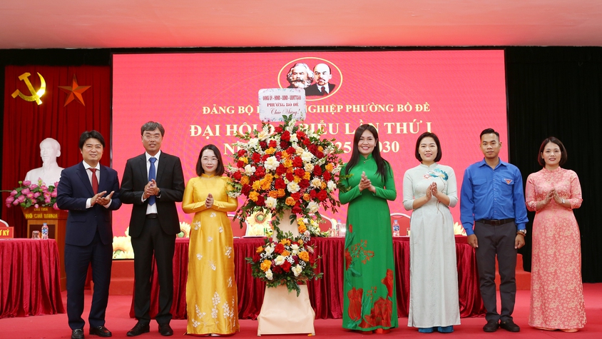 Đại hội Đại biểu Đảng bộ Doanh nghiệp phường Bồ Đề nhiệm kỳ 2025-2030 thành công tốt đẹp