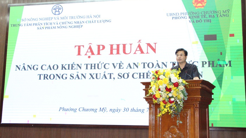 Chương Mỹ tổ chức tập huấn về An toàn thực phẩm nông nghiệp năm 2025