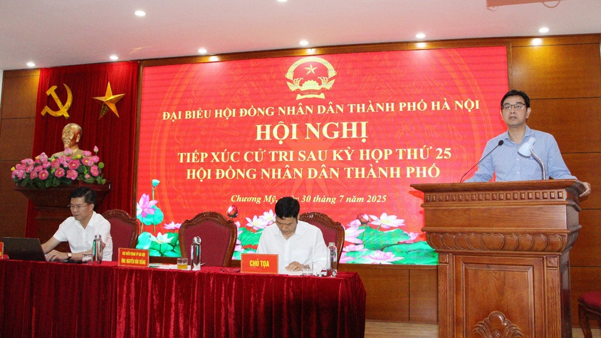 Tổ Đại biểu số 13 HĐND thành phố Hà Nội tiếp xúc cử tri sau Kỳ họp thường lệ thứ 25 HĐND thành phố Hà Nội