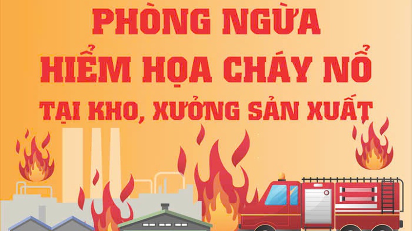 Khuyến cáo đảm bảo an toàn phòng cháy chữa cháy đối với kho hàng, xưởng sản xuất.