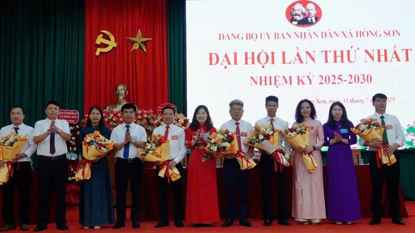 Đại hội Đảng bộ UBND xã Hồng Sơn lần thứ Nhất, nhiệm kỳ 2025 - 2030: Đoàn kết - Dân chủ - Kỷ cương - Phát triển