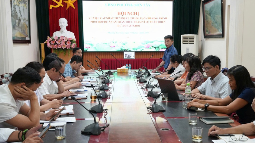 Hội nghị cập nhật tiến độ và thảo luận chương trình phối hợp dự án ATTP vì sự phát triển (DA Safegro)