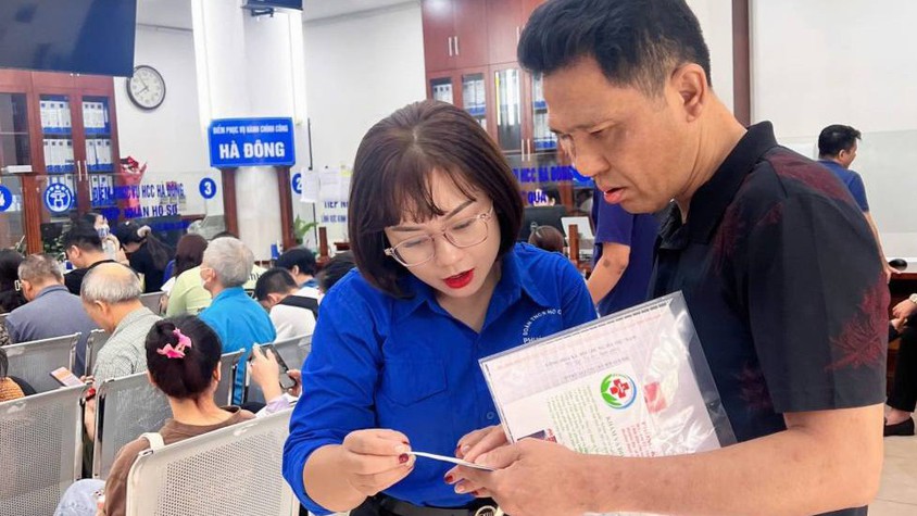 Thanh niên phường Hà Đông ra quân hỗ trợ vận hành mô hình chính quyền hai cấp