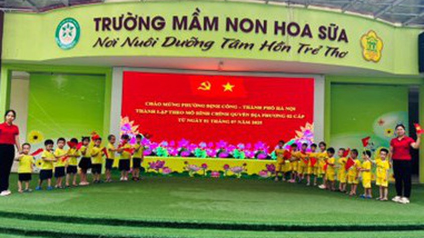 Trường Mầm non Hoa Sữa - Bước chuyển mình cùng phường Định Công