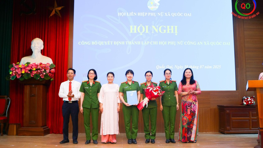 QUỐC OAI RA MẮT 10 CHI HỘI PHỤ NỮ TRONG LỰC LƯỢNG VŨ TRANG VÀ NGÀNH GIÁO DỤC MẦM NON