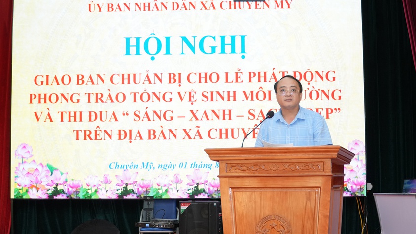 UBND xã Chuyên Mỹ tổ chức lễ phát động phong trào thi đua 