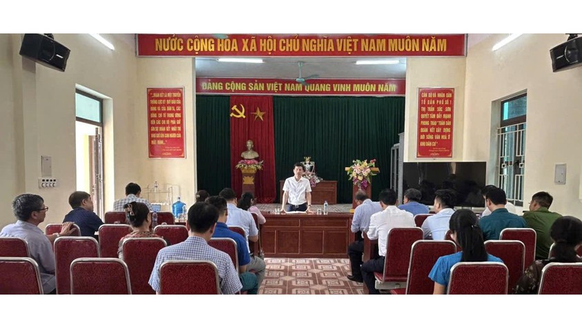 THƯỜNG TRỰC ĐẢNG ỦY XÃ SÓC SƠN LÀM VIỆC VỚI CÁC THÔN