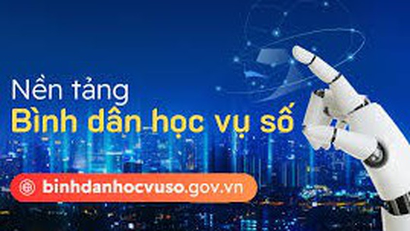 Hướng dẫn học tập trên nền tảng bình dân học vụ số