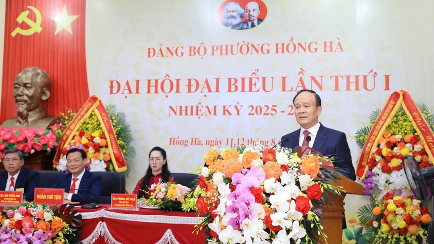 Đại hội đại biểu Đảng bộ phường Hồng Hà lần thứ I, nhiệm kỳ 2025 - 2030