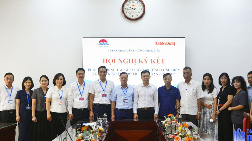 Phường Long Biên và Báo Kinh tế & Đô thị ký kết phối hợp thông tin