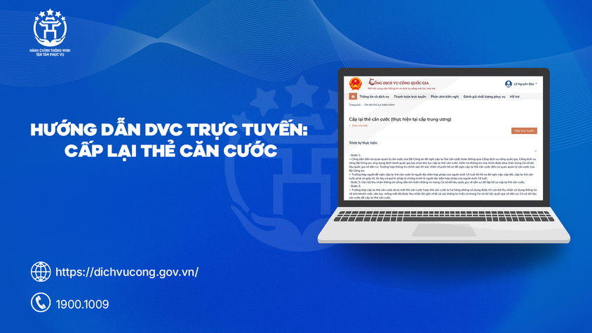 Hướng dẫn người dân thực hiện thủ tục 