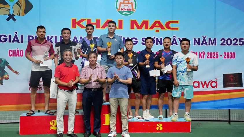 76 VẬN ĐỘNG VIÊN THAM GIA TRANH TÀI TẠI GIẢI PICKLEBALL PHƯỜNG SƠN TÂY NĂM 2025
