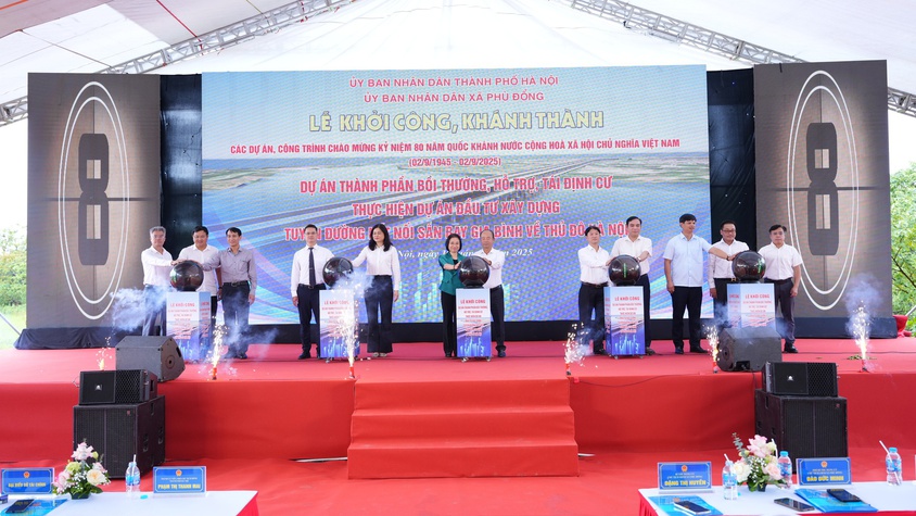 Lễ khởi công dự án đầu tư xây dựng tuyến đường kết nối sân bay Gia Bình về Thủ đô Hà Nội (Đoạn qua địa bàn thành phố Hà Nội)
