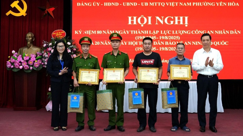 Phường Yên Hòa biểu dương kịp thời 