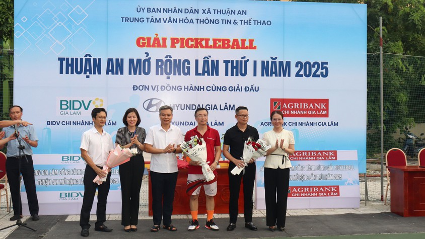 Giải Pickleball xã Thuận An mở rộng lần I năm 2025 thành công tốt đẹp