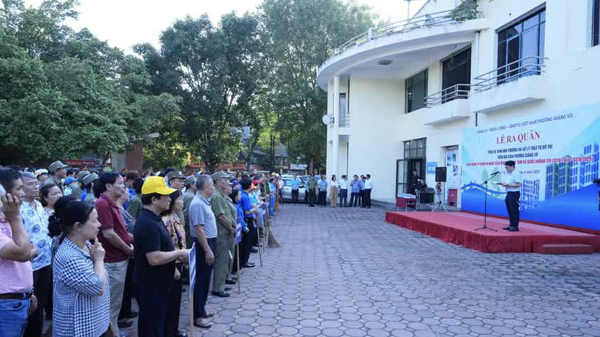 Phường Giảng Võ: Quyết tâm vì môi trường xanh - sạch - đẹp