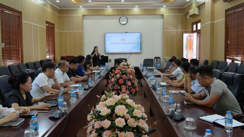 Xã Thanh Oai: Tập huấn, hướng dẫn xây dựng môi trường làm việc không khói thuốc