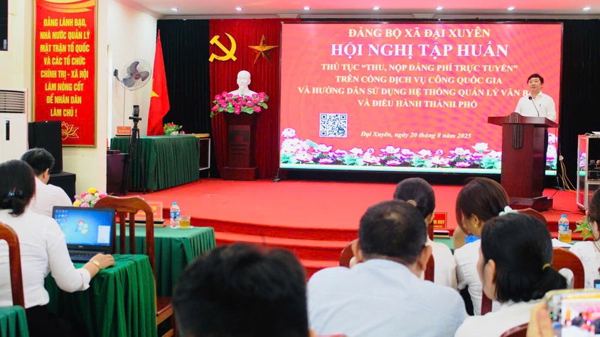 Đảng ủy xã Đại Xuyên tổ chức hội nghị tập huấn, hướng dẫn thủ tục 