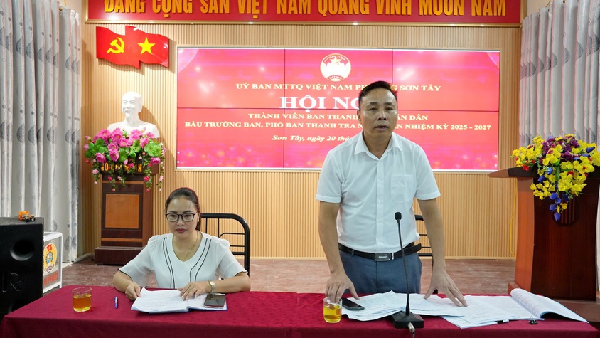 Sơn Tây bầu thành viên Ban Thanh tra nhân dân, nhiệm kỳ 2025-2027