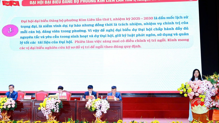 Phiên trù bị Đại hội đại biểu Đảng bộ phường Kim Liên lần thứ I: Khẳng định tinh thần đoàn kết, thống nhất, quyết tâm cho nhiệm kỳ mới