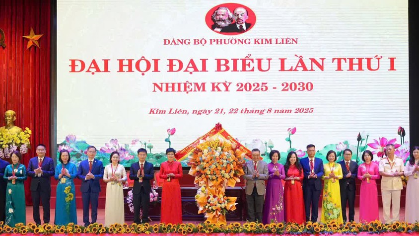 Đảng bộ phường Kim Liên tổ chức Đại hội đại biểu Đảng bộ phường lần thứ I, nhiệm kỳ 2025 - 2030.