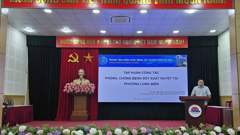 Phường Long Biên tập huấn công tác phòng, chống dịch bệnh năm 2025