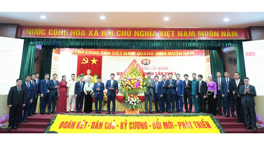XÃ YÊN XUÂN TỔ CHỨC THÀNH CÔNG ĐẠI HỘI ĐẠI BIỂU ĐẢNG BỘ XÃ LẦN THỨ I, NHIỆM KỲ 2025-2030