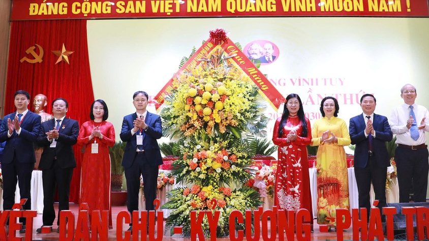 PHƯỜNG VĨNH TUY TỔ CHỨC THÀNH CÔNG ĐẠI HỘI ĐẠI BIỂU LẦN THỨ I, NHIỆM KỲ 2025–2030