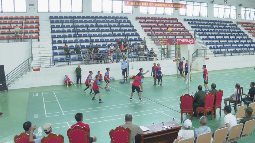 Hội Cựu chiến binh xã Phúc Thịnh tổ chức Giải bóng chuyền hơi năm 2025