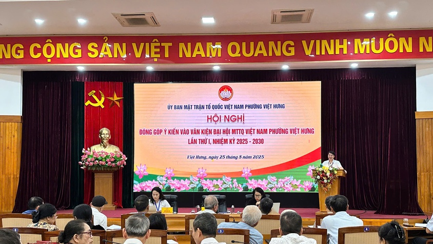 Ủy ban MTTQ Việt Nam phường triển khai kế hoạch tổ chức Đại hội đại biểu MTTQ Việt Nam phường Việt Hưng lần thứ I, nhiệm kỳ 2025 - 2030