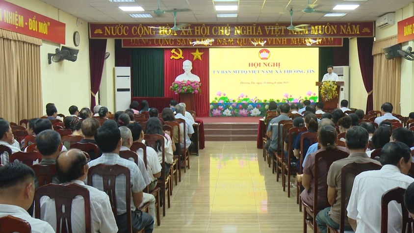Hội nghị MTTQ xã Thường Tín chuẩn bị công tác Đại hội MTTQ xã Thường Tín lần thứ I nhiệm kỳ 2025-2030