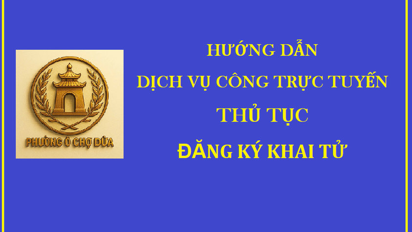 Thủ tục Đăng ký khai tử
