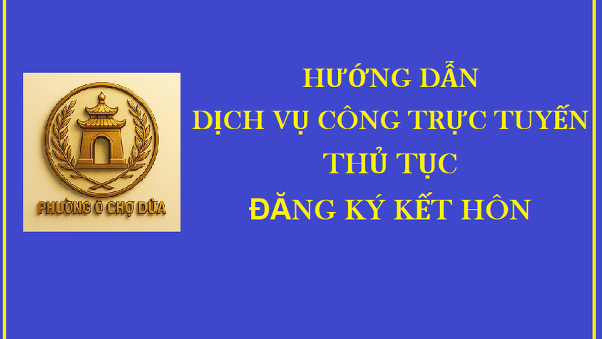 Thủ tục Đăng ký kết hôn