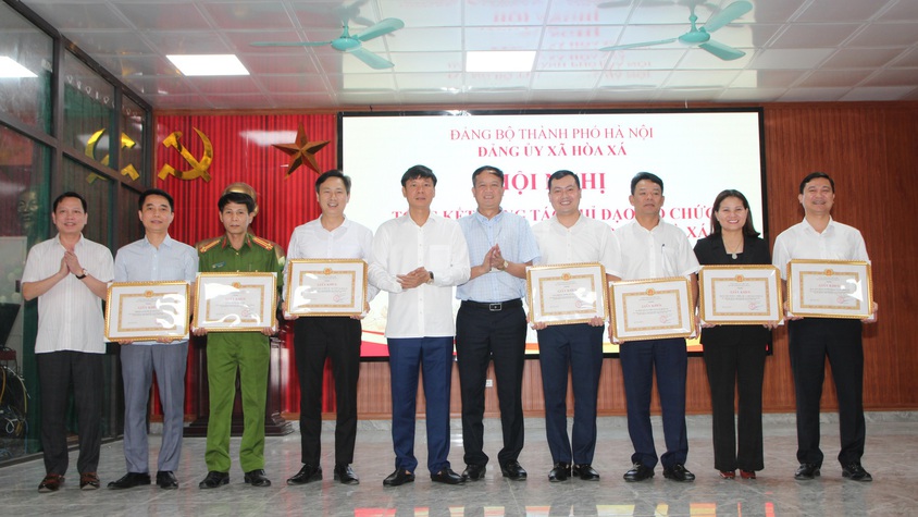 Đảng uỷ xã Hòa Xá tổng kết công tác chỉ đạo, tổ chức Đại hội đại biểu lần thứ I, nhiệm kỳ 2025 – 2030